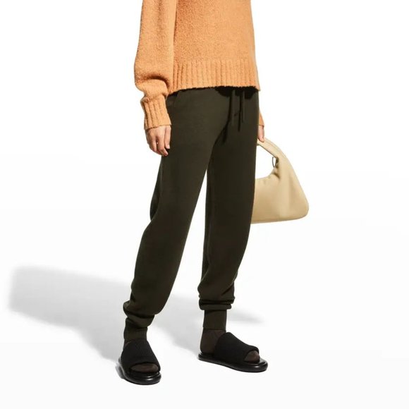 A.L.C. Spense Tie Waist Wool Cashmere Joggers Pants Size S Army Green NEW $395 - Picture 4 of 10
